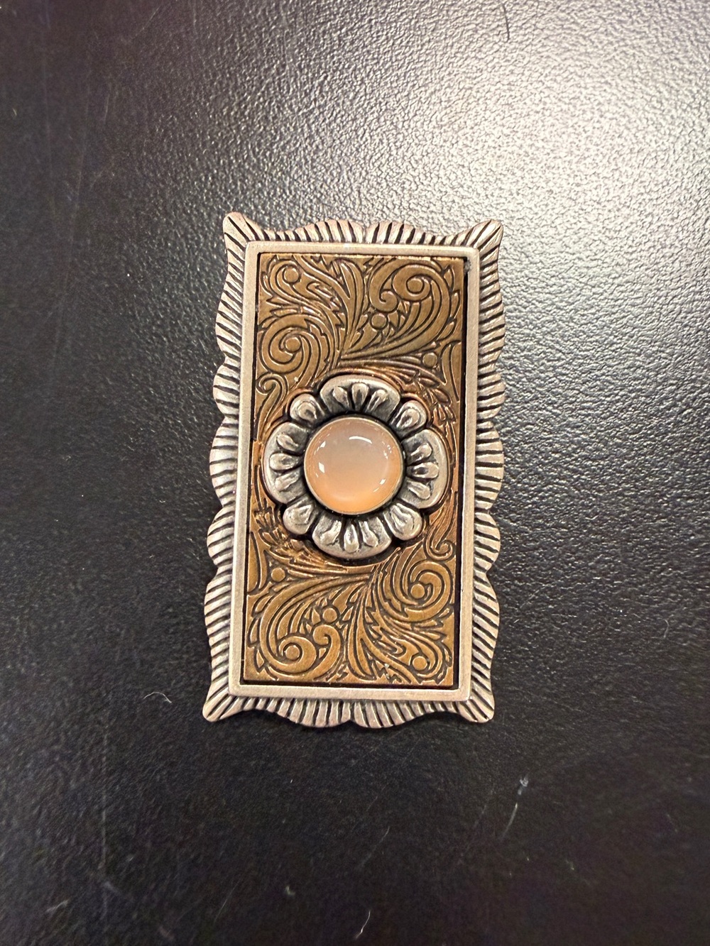 Carolyn Pollack RELIOS Sterling Silver 925 Copper Rectangular Pendant